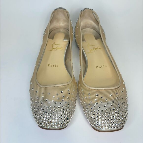 Christian Louboutin Patinotte Flat Strass 37 - Picture 2 of 14